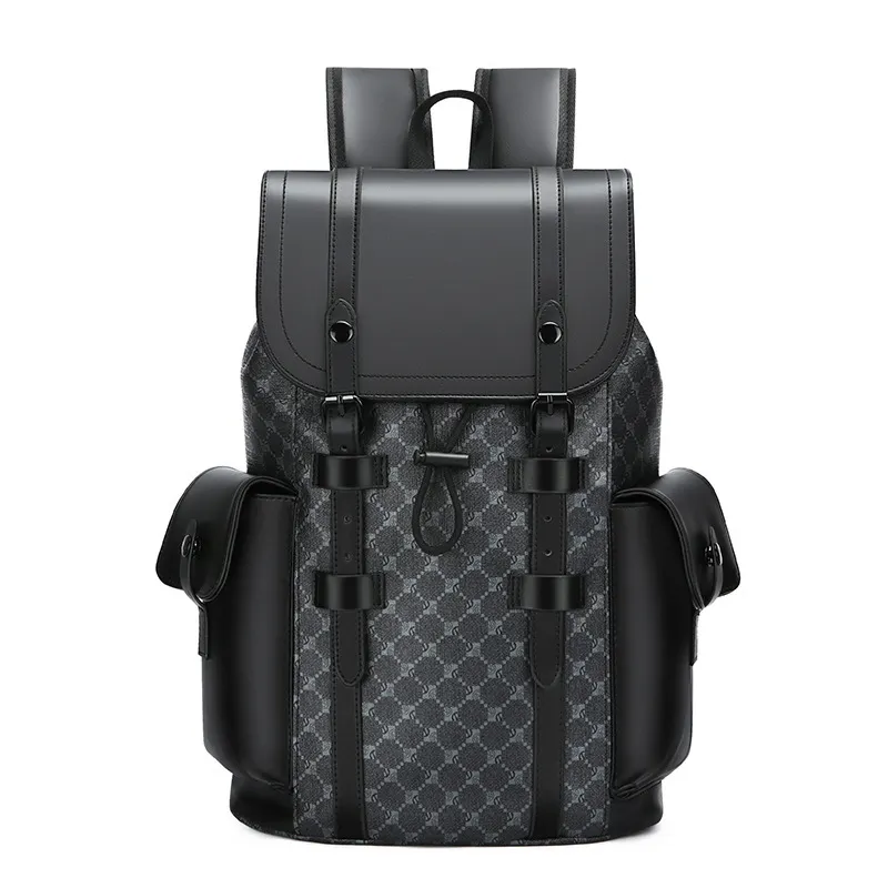 Sac à dos tendance pour ordinateur, housse en cuir PU, sacoche pour ordinateur portable, idéale pour le voyage et l'école